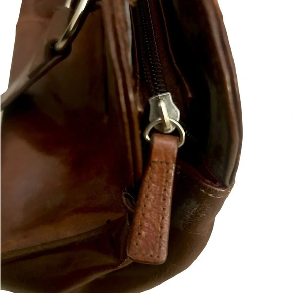 Arnold Churgin vintage brown bigger buckles purse in  excellent condition - Picture 4 of 11